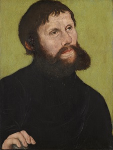 Martin Luther als "Junker Jörg", gezeichnet von Cranach im Jahr 1521. (Bild: epd/Museum der Bildenden Künste)