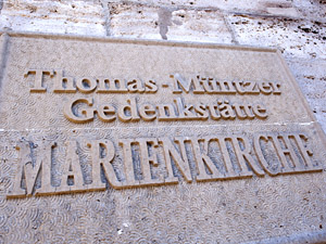 Die Thomas-Müntzer-Gedenkstätte in Mühlhausen, Thürigen. (Foto: epd-Bild/Norbert Neetz)