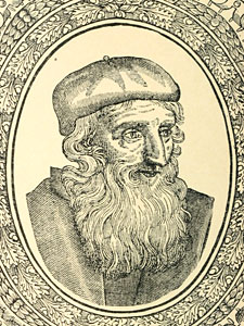 John Wyclif, Nachzeichnung eines Porträts aus dem Jahr 1906. (Bild: Wikimedia Commons/Internet Archive Book Images)