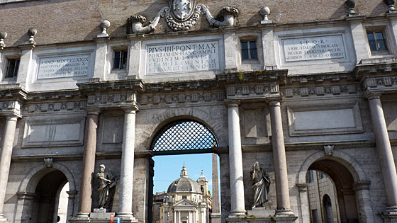 Porta del Popolo in Rom