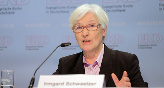 Präses der EKD-Synode, Irmgard Schwaetzer
