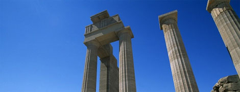 Griechische Säulen auf Rhodos