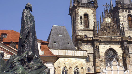 Denkmal fr Jan Hus am Altstdter Ring in Prag