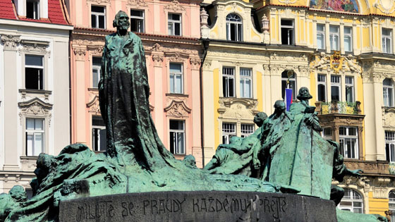 Denkmal für Jan Hus in Prag, Tschechien