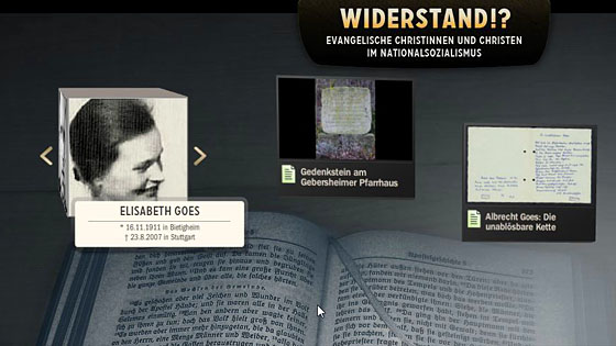 Screenshot webiste evangelischer-widerstand.de