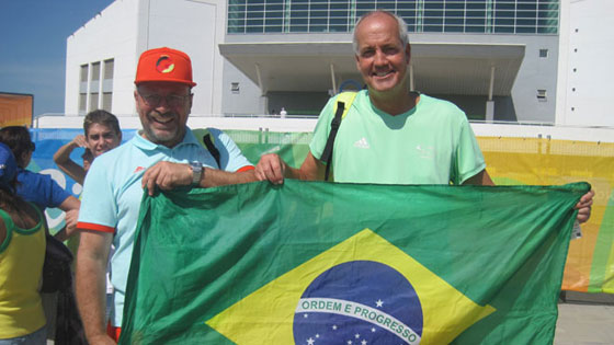 Pfarrer Thomas Weber (re.) und sein katholischer Kollege Rolf Faymonville sind in Rio für die Sportlerinnen und Sportler da
