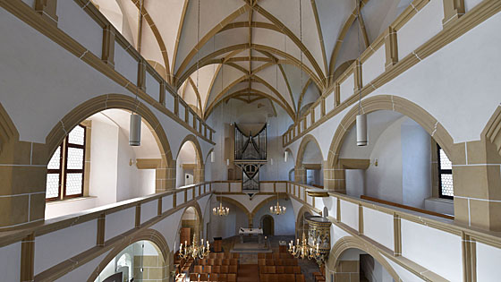 Inneres der Kapelle von Schloss Hartenfels in Torgau