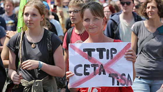 Anti-TTIP-Demo in Leipzig