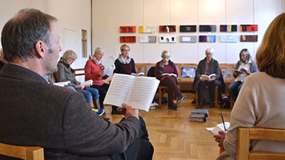 Der "gemischte" Chor. (Foto: epd-Bild/Christine Süß-Demuth)