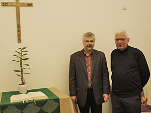 Hans-Joachim Roth(l.) und sein katholischer Kollege Peter Schmalstieg. (Foto:Lisa Menzel)
