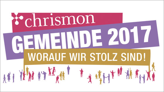 Logo zur chrismon-Gemeinde-Aktion. (Grafik:chrismon/Simone Sass)
