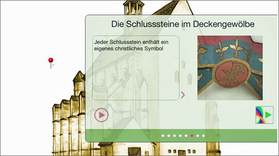Screenshot Kirchen-App