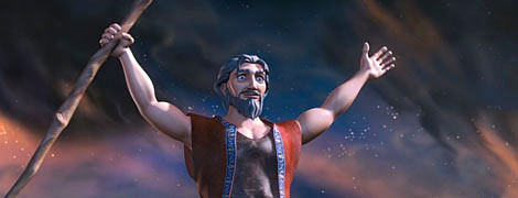 Szenenfoto von Moses aus dem Film Die Zehn Gebote