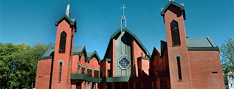 Das 1999 eingeweihte Gemeindezentrum der evangelisch-lutherischen Kirche in Kaliningrad, dem früheren Königsberg (Auferstehungskirche). (Foto: epd-bild / Thoralf Plath)