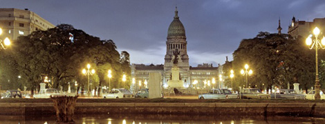 Parlament und Kongressgebude im Stadtteil Balvanera, Buenos Aires