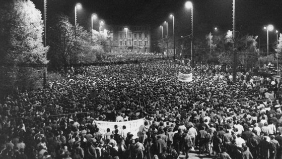 Montagsdemonstration am 16. Oktober 1989 in Leipzig