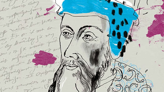 Zeichnung von Johannes Calvin
